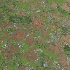 Fototapeta premium 3D illustration of city and urban in Monza Italy