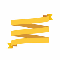 Wooden and golden ribbon bracelets on white background isolated for design use