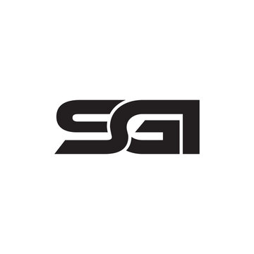 Modern Triple Initial Monogram Logo Design &ndash; Bold Minimal Typography Icon SGI