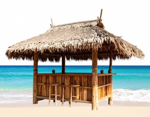 Beachside bamboo hut