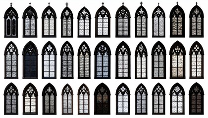 Gothic style windows