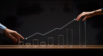 businessman drawing a graph, businessman drawing a chart