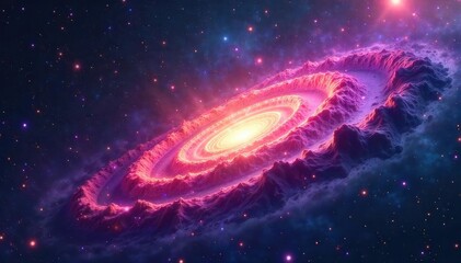 Breathtaking Nebula Swirls Vibrant Colors Hint at Alien Worlds and Celestial Wonders Beyond Human Comprehension.  Vastness, mystery, and cosmic exploration.