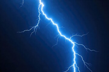 Dramatic Electrical Surge Blue Arcs of Raw Power Illuminate the Darkness