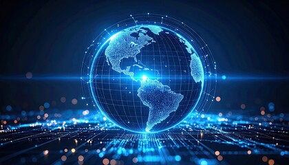 Digital globe, global network