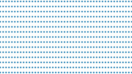 Clean white background with blue polka dots. Seamless vector pattern, perfect for web, print, and children's designs.