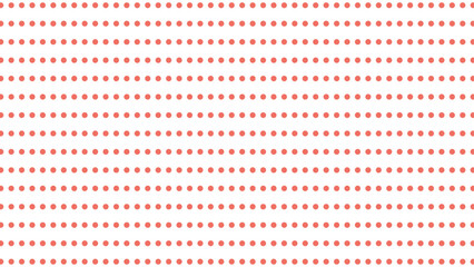 Cute red polka dot background vector. Sweet, seamless pattern for baby, nursery, textiles, and design projects.