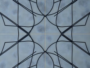 Intersecting Pathways: A Study in Geometric Abstraction