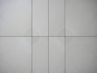 Subtle Circular Patterns on a Light Gray Tile Surface