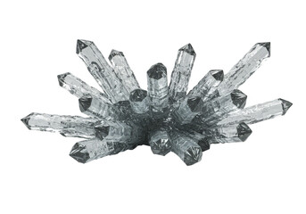 Abstract 3D Rendered Crystal Cluster Mineral Precious Stone Decoration