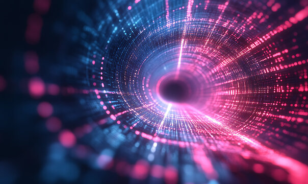 3D abstract visuals and futuristic elements isolated on black, designed for versatile commercial use across technology, minimal, sci-fi, and eco concepts