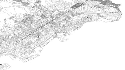 Fototapeta premium 3D illustration of city and urban in Honolulu Hawaii USA