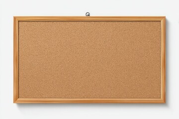 Bulletin board isolated on white background