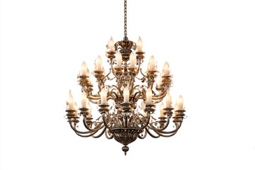 Chandelier isolated on white background