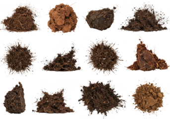 Isolated Png Collection Soil Textures Heap Garden Earth Agriculture