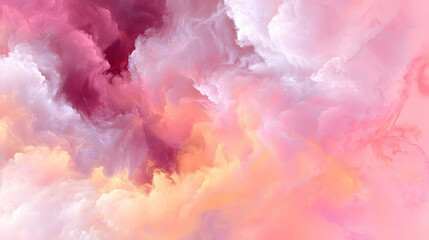 Fototapeta premium Pink and Purple Cloud Abstract