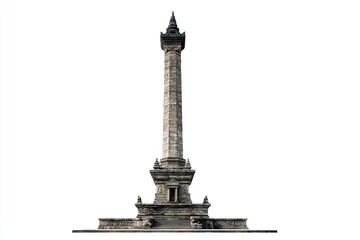 Monumen nasional isolated on white background