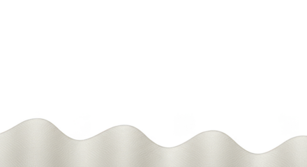 Abstract Glitter Wave Border with Transparent Background Illustration