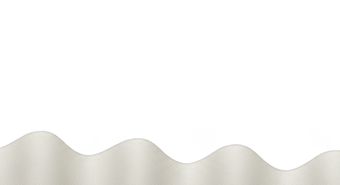 Abstract Glitter Wave Border with Transparent Background Illustration