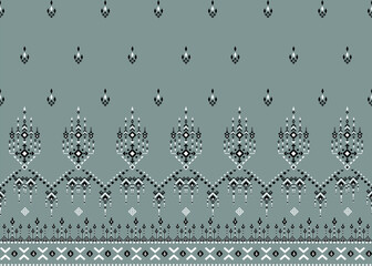 vector seamless pattern, raditional Asian Wallpaper ,gray fabric