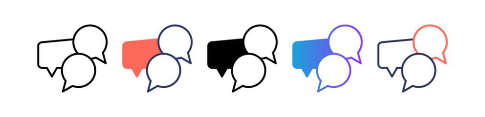 Conversation multiple icon