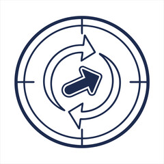 arrow icon vector illustration