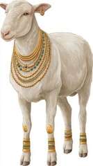 Ornate sheep illustration