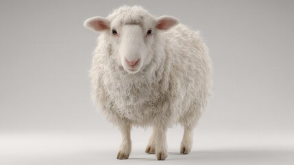 White sheep studio portrait