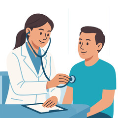 Doctors and nurses professionally provide medical care to smiling patients in a hospital setting