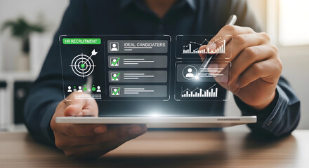 Recruitment Interface on Tablet
