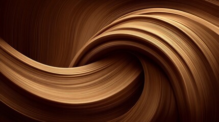 Abstract brown swirling shapes design element