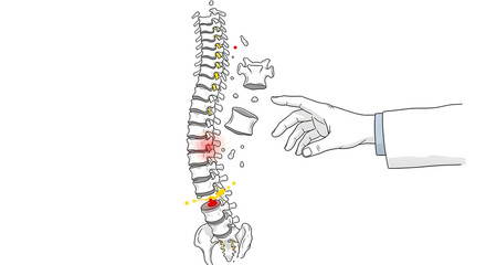 Spine Injury Illustration