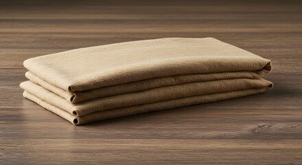 Stack of Crisp Thin Rye Bread Crackers on a Textured Wooden Surface Ready for Serving