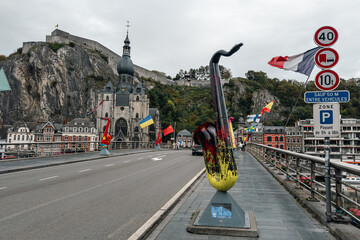 Beautiful town of Dinant in Belgium