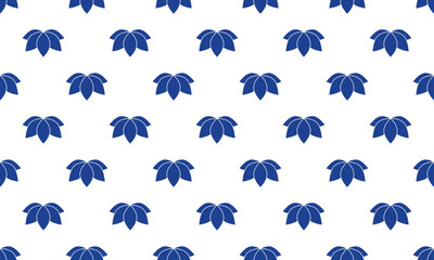 Fototapeta premium Minimal Indigo Blue Japanese Bamboo Seamless Vector Pattern for Textile, Kimono, and Elegant Japanese Interior Design