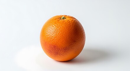 Vibrant blood orange close-up on bright white background, studio shot.