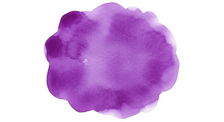 Fototapeta premium Abstract Watercolor Purple Stain Background with Transparent Background