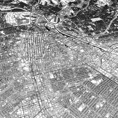 Fototapeta premium 3D illustration of city and urban in Los Angeles USA