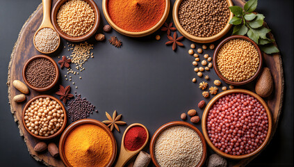mixed grains healthy seeds organic lentils superfood ingredients colorful legumes natural grains mix high protein seeds gourmet pulses plant-based proteins vegan pantry staples
