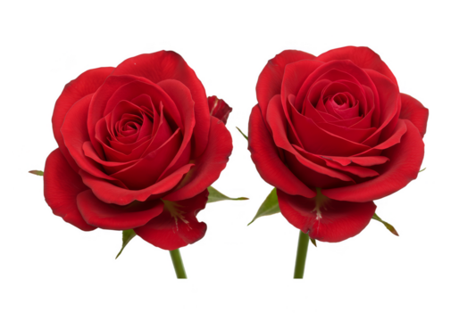 Isolated Red Rose Flower Transparent Background Floral Valentine Bloom
