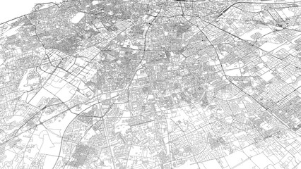 Fototapeta premium 3D illustration of city and urban in Casablanca Morocco