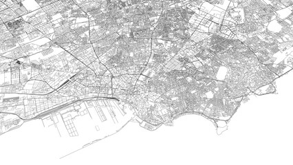Obraz premium 3D illustration of city and urban in Casablanca Morocco
