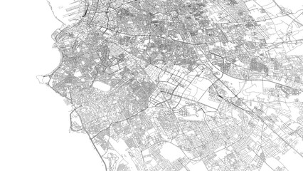 3D illustration of city and urban in Casablanca Morocco