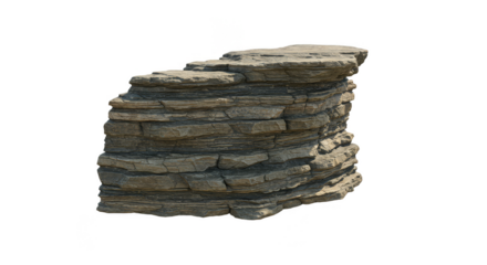 Isolated Rock Formation Layered Texture Cliffside Cliff Landscape