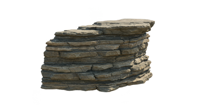 Isolated Rock Formation Layered Texture Cliffside Cliff Landscape