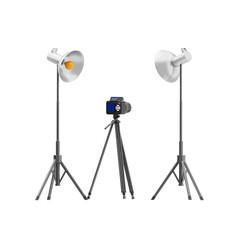 Studio 3d icon. studio camera setup