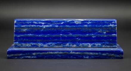 Striking Lapis Lazuli Stone Blocks with Natural Gold Inclusions Displayed Beautifully