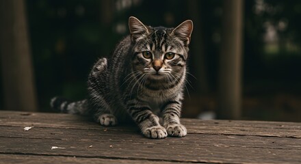 Adorable tabby cat covered in snowflakes enjoying a winter day outdoors a playful and charming portrait of a furry friend in the cold weather captured during a snowy season