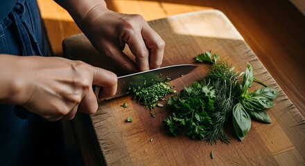 Chopping Fresh Herbs A Culinary Guide to Mastering Knife Skills