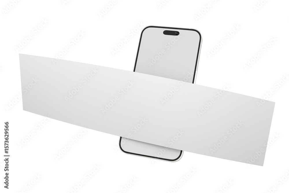 Canvas Prints 3d smartphone and social media 4 items carousel feed post mockup isolated on background. social fram